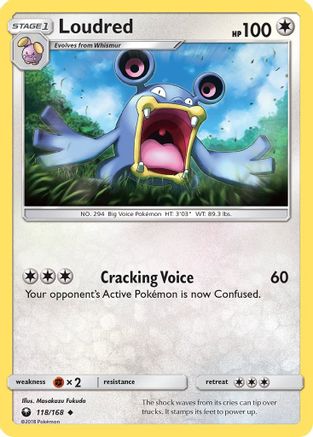 [PKM] Loudred (118/168) [Sun & Moon: Celestial Storm]