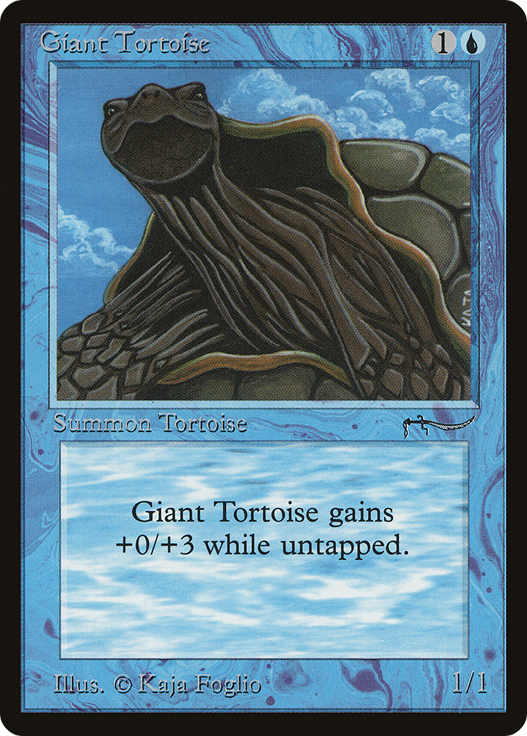 {C} Giant Tortoise (Light Mana Cost) [Arabian Nights][LT ARN 015]