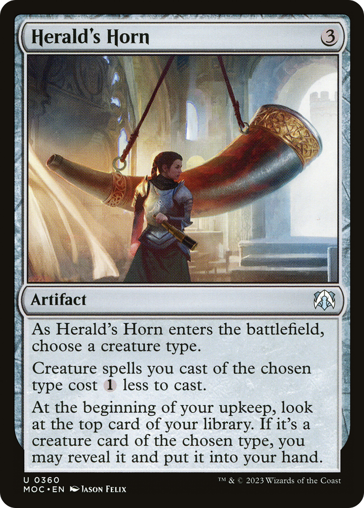 {C} Herald's Horn [March of the Machine Commander][MOC 360]