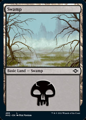 {B}[MH2 486] Swamp (486) (Foil Etched) [Modern Horizons 2]