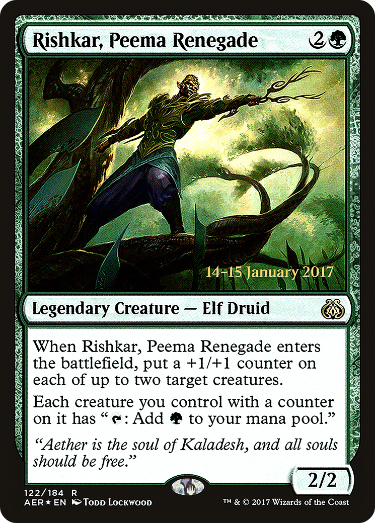 {R} Rishkar, Peema Renegade [Aether Revolt Prerelease Promos][PR AER 122] - Misty Mountain Games
