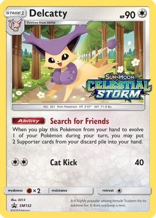 [PKM-R] Delcatty (SM132) [Sun & Moon: Black Star Promos]