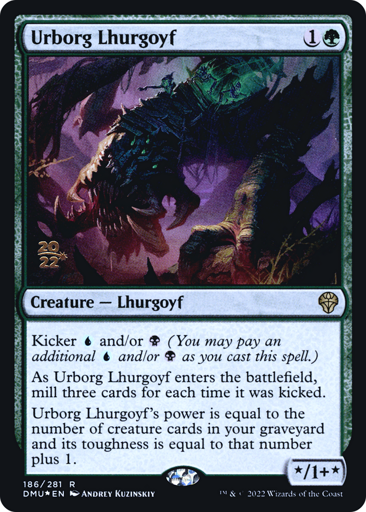 {R} Urborg Lhurgoyf [Dominaria United Prerelease Promos][PR DMU 186]