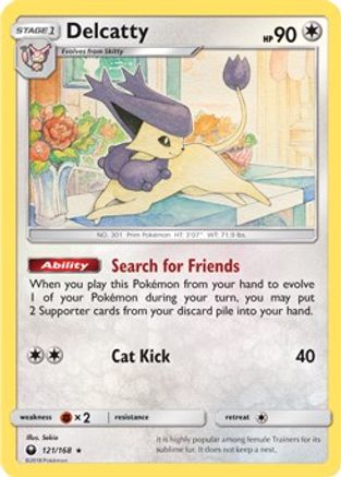 [PKM] Delcatty (121/168) (Theme Deck Exclusive) [Sun & Moon: Celestial Storm]