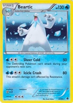 [PKM] Beartic (30/98) (Cracked Ice Holo) (Blister Exclusive) [Black & White: Emerging Powers]
