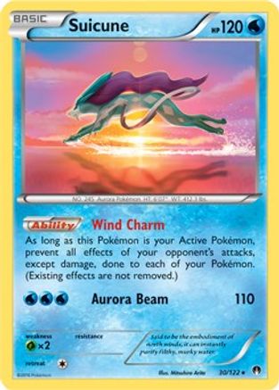 [PKM] Suicune (30/122) (Cosmos Holo) (Blister Exclusive) [XY: BREAKpoint]