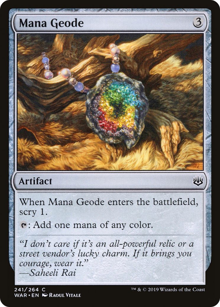 {C} Mana Geode [War of the Spark][WAR 241]