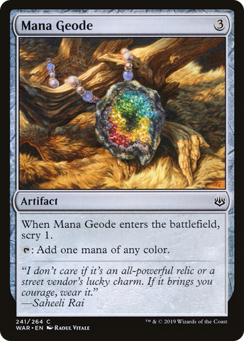{C} Mana Geode [War of the Spark][WAR 241]