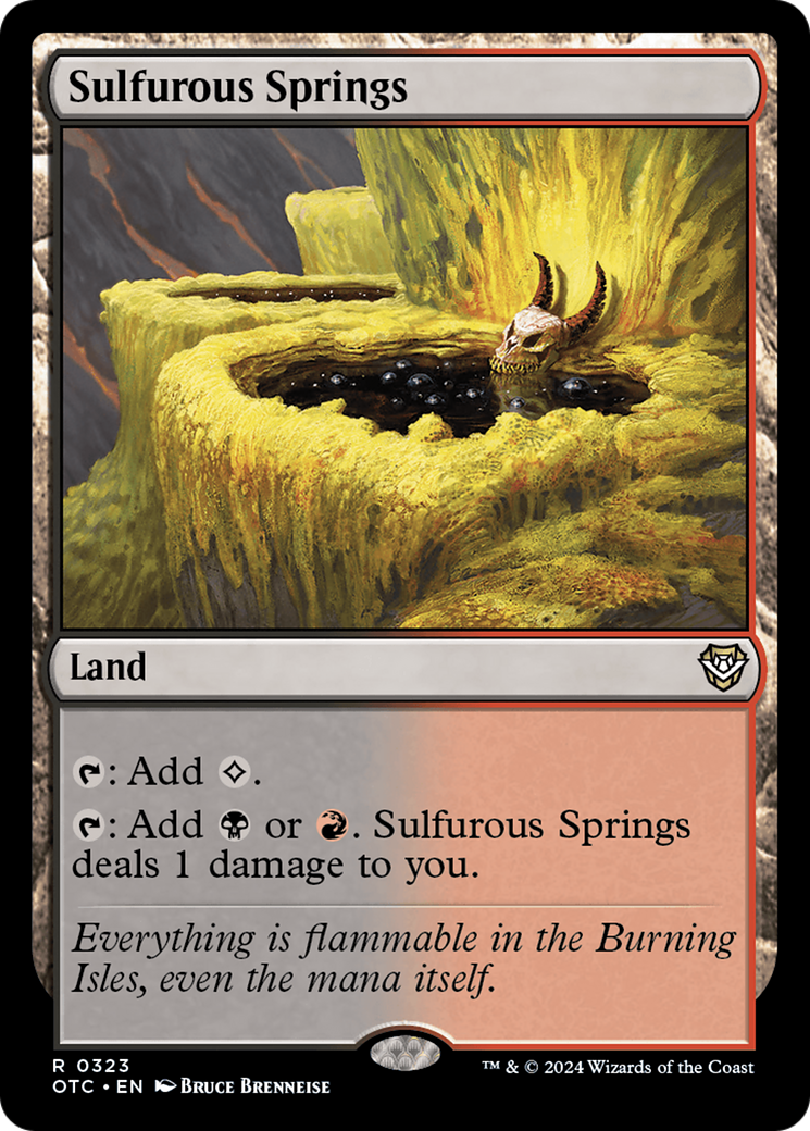 {R} Sulfurous Springs [Outlaws of Thunder Junction Commander][OTC 323]