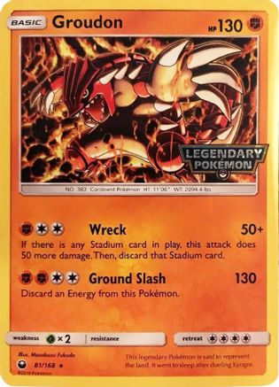 [PKM] Groudon (81/168) (Cosmos Holo Gamestop Promo) [Sun & Moon: Celestial Storm]