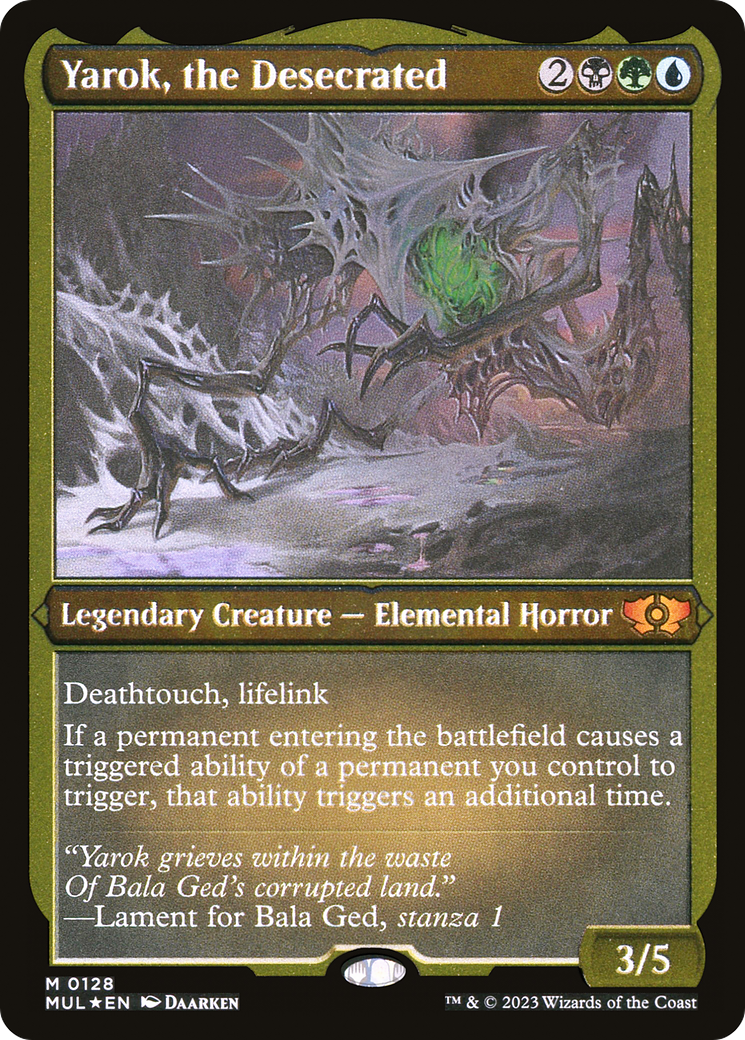{R} Yarok, the Desecrated (Foil Etched) [Multiverse Legends][MUL 128]