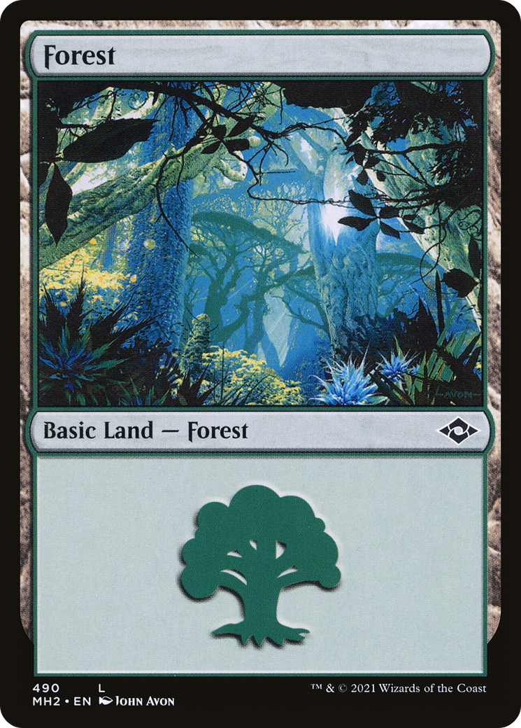 {C} Forest (490) (Foil Etched) (Foil) [Modern Horizons 2] [MH2 490]