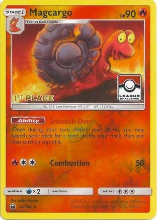 [PKM] Magcargo (24/168) (League Promo 1st Place) [Sun & Moon: Celestial Storm]