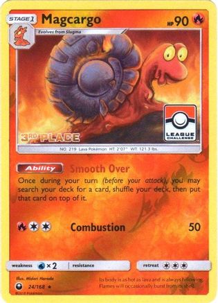 [PKM] Magcargo (24/168) (League Promo 3rd Place) [Sun & Moon: Celestial Storm]