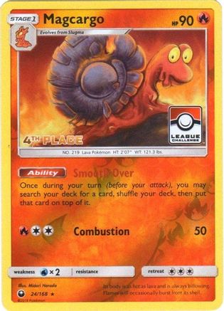 [PKM-R] Magcargo (24/168) (League Promo 4th Place) [Sun & Moon: Celestial Storm]