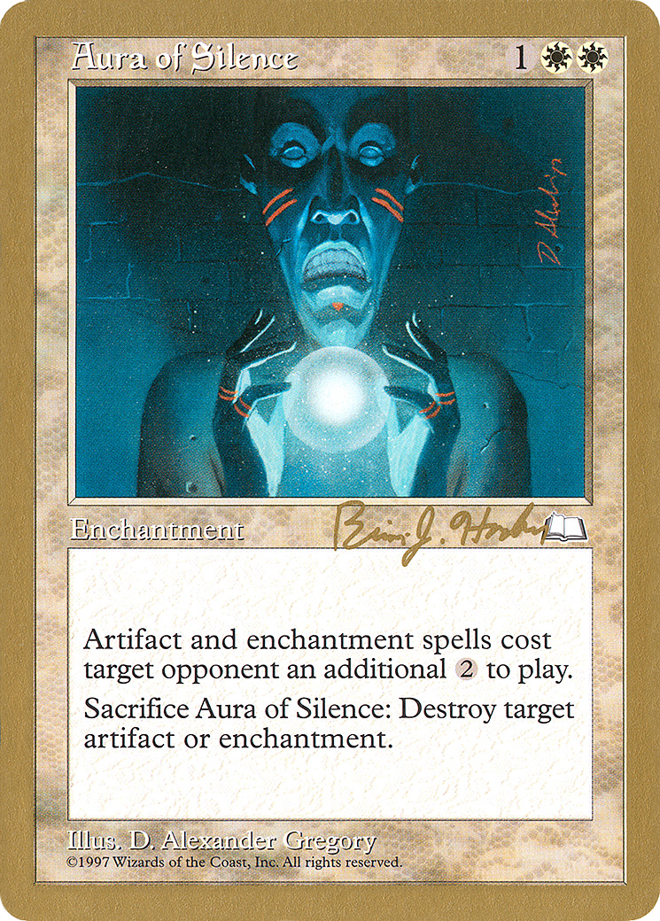 {C} Aura of Silence (Brian Hacker) [World Championship Decks 1998][GB WC98 BH7B]