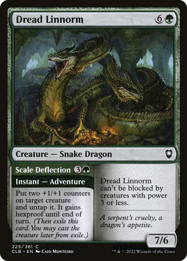 {C} Dread Linnorm // Scale Deflection [Commander Legends: Battle for Baldur's Gate][CLB 225]