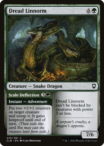 {C} Dread Linnorm // Scale Deflection [Commander Legends: Battle for Baldur's Gate][CLB 225]