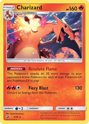 [PKM] Charizard (3/70) [Sun & Moon: Dragon Majesty]