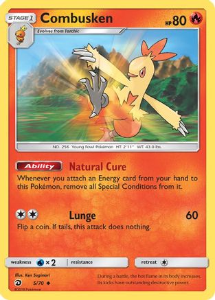 [PKM] Combusken (5/70) [Sun & Moon: Dragon Majesty]