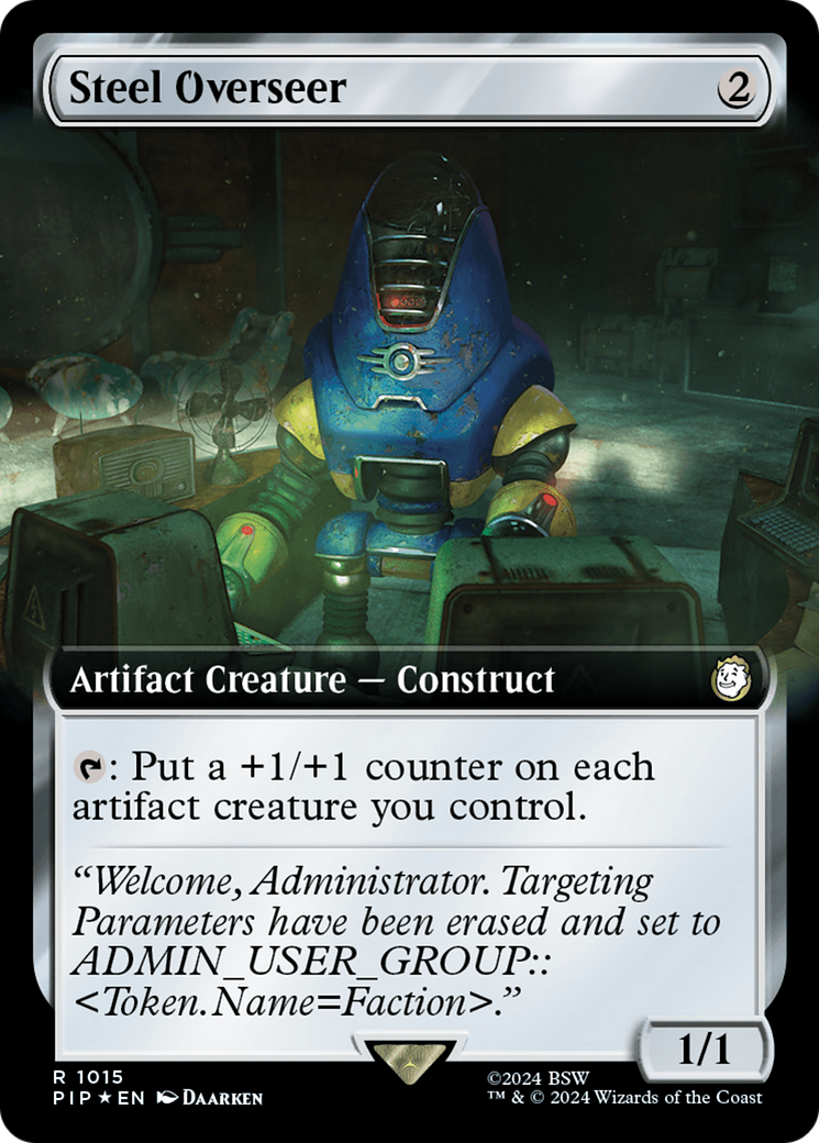 {R} Steel Overseer (Extended Art) (Surge Foil) [Fallout][PIP 1015]