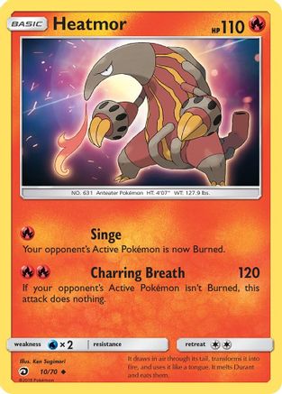 [PKM] Heatmor (10/70) [Sun & Moon: Dragon Majesty]