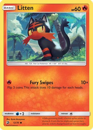 [PKM] Litten (12/70) [Sun & Moon: Dragon Majesty]