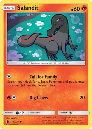 [PKM] Salandit (13/70) [Sun & Moon: Dragon Majesty]