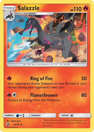[PKM] Salazzle (14/70) [Sun & Moon: Dragon Majesty]
