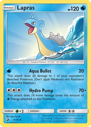 [PKM] Lapras (21/70) [Sun & Moon: Dragon Majesty]