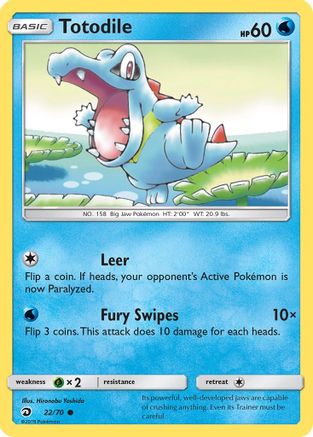[PKM] Totodile (22/70) [Sun & Moon: Dragon Majesty]