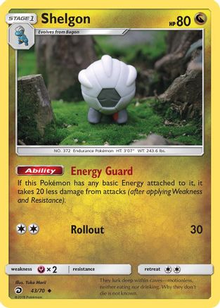 [PKM] Shelgon (43/70) [Sun & Moon: Dragon Majesty]