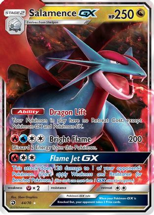 [PKM] Salamence GX (44/70) [Sun & Moon: Dragon Majesty]
