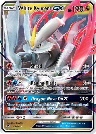 [PKM] White Kyurem GX (48/70) [Sun & Moon: Dragon Majesty]