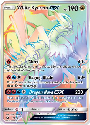 [PKM-R] White Kyurem GX (74/70) [Sun & Moon: Dragon Majesty]
