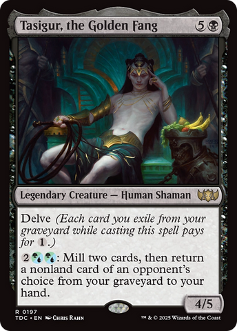 {R} Tasigur, the Golden Fang [Tarkir: Dragonstorm Commander][TDC 197]