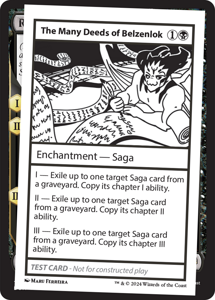 {C} The Many Deeds of Belzenlok [Mystery Booster 2 Playtest Cards][MB2 PLAYTEST]