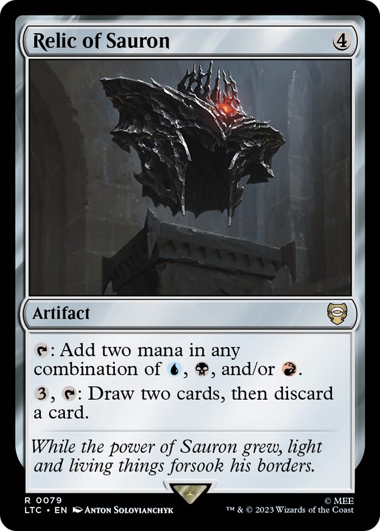 {R} Relic of Sauron [The Lord of the Rings: Tales of Middle-Earth Commander][LTC 079]