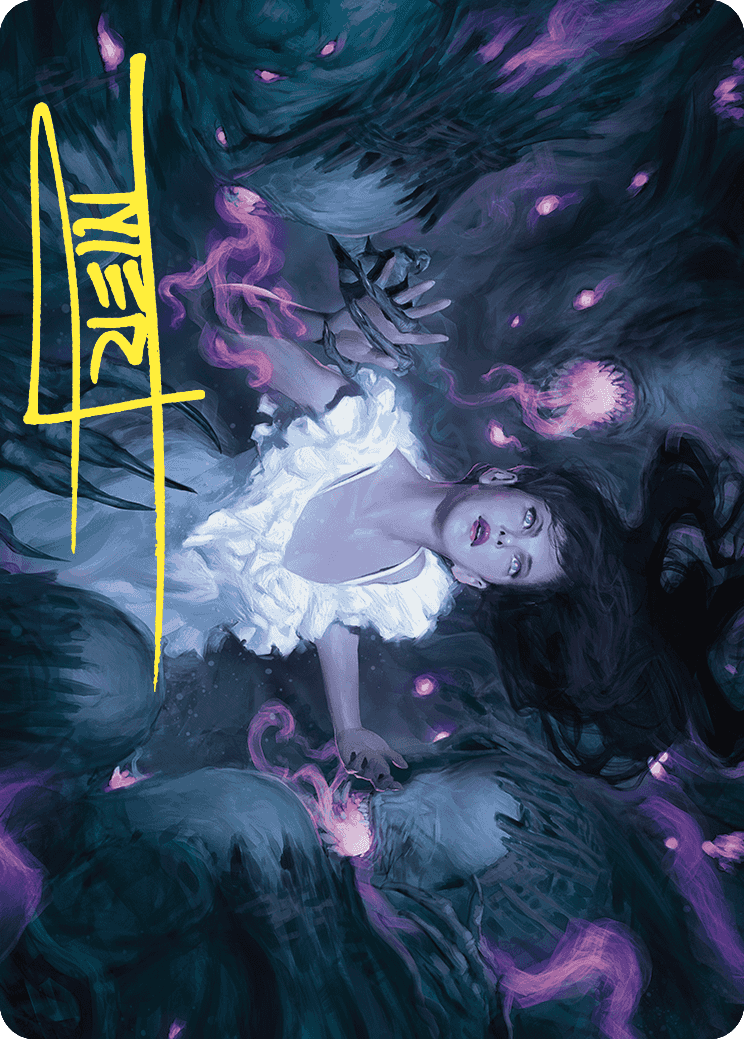 {A} Neva, Stalked by Nightmares Art Card (Gold-Stamped Signature) [Wilds of Eldraine Art Series][GS AWOE 030]