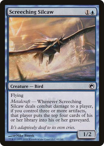 {C} Screeching Silcaw [Scars of Mirrodin][SOM 042]