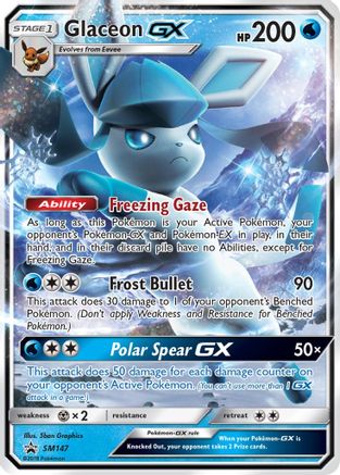 [PKM] Glaceon GX (SM147) [Sun & Moon: Black Star Promos]