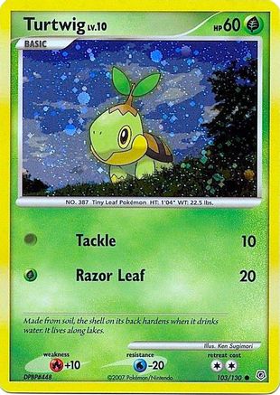 [PKM] Turtwig (103/130) (Cosmos Holofoil) [Diamond & Pearl: Base Set]