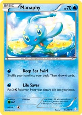 [PKM] Manaphy (56/160) (Battle Arena Deck Exclusive) (Theme Deck Exclusive) [XY: Primal Clash]