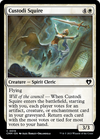 {C} Custodi Squire [Commander Masters][CMM 019]