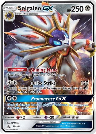 [PKM-R] Solgaleo GX (SM104) [Sun & Moon: Black Star Promos]