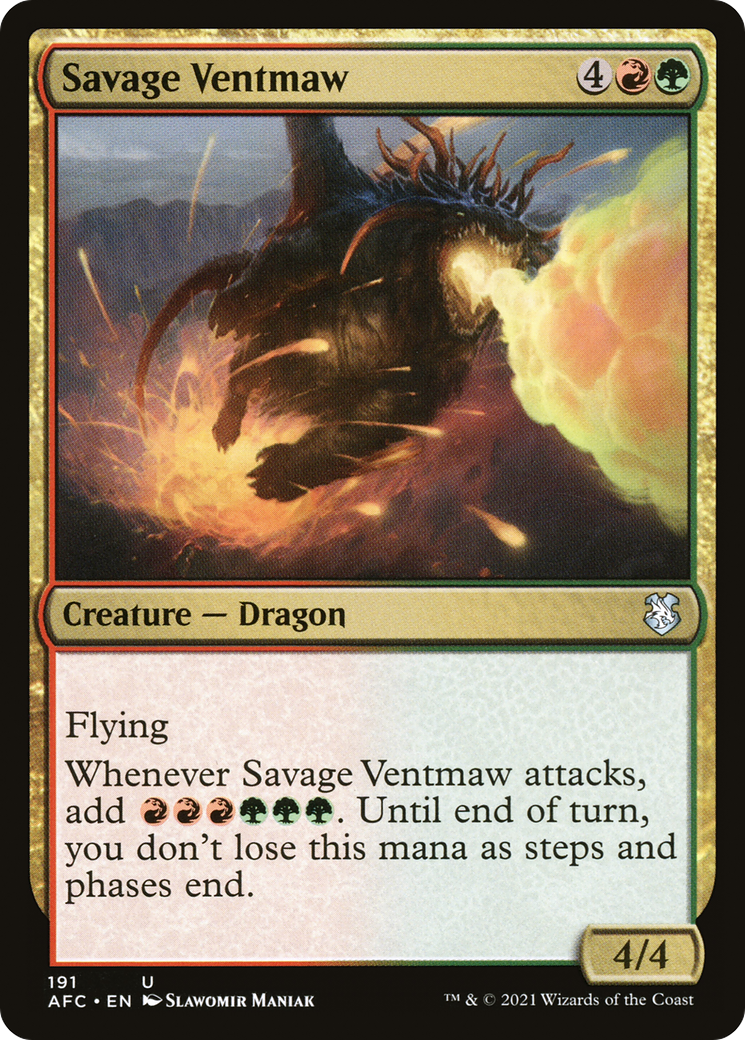 {C} Savage Ventmaw [Dungeons & Dragons: Adventures in the Forgotten Realms Commander][AFC 191]