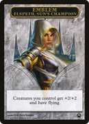 {T} Elspeth, Sun's Champion Emblem [Theros Tokens][TTHS 011]