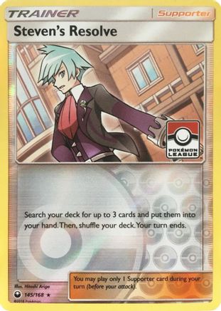 [PKM] Steven's Resolve (145/168) (League Promo) [Sun & Moon: Celestial Storm]