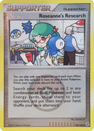 [PKM] Roseanne's Research (125/132) (League Promos) [Diamond & Pearl: Secret Wonders]