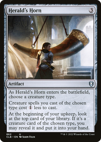 {C} Herald's Horn [Commander Legends: Battle for Baldur's Gate][CLB 862]